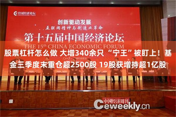 股票杠杆怎么做 大增340余只 “宁王”被盯上！基金三季度末重仓超2500股 19股获增持超1亿股