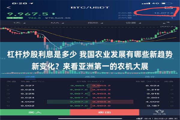 杠杆炒股利息是多少 我国农业发展有哪些新趋势新变化？来看亚洲第一的农机大展
